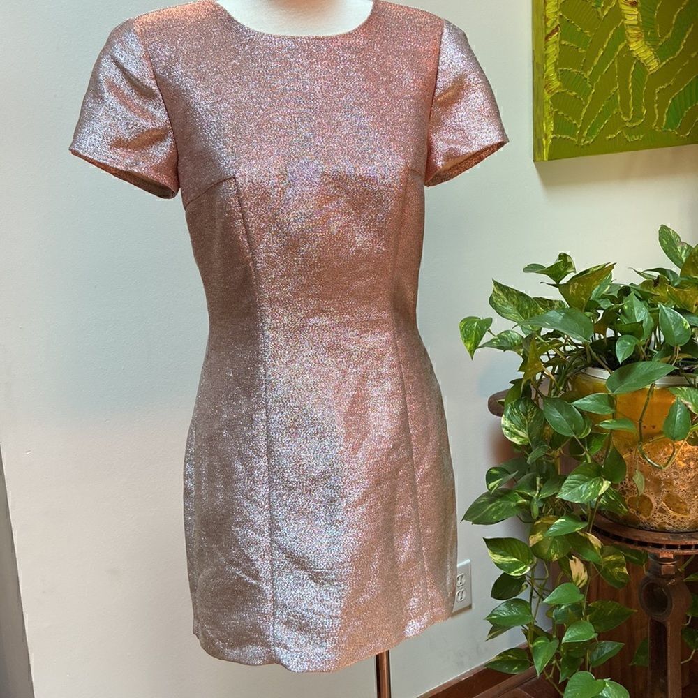 Express Rose Gold Metallic Shimmer Open Back - Picture 13 of 13